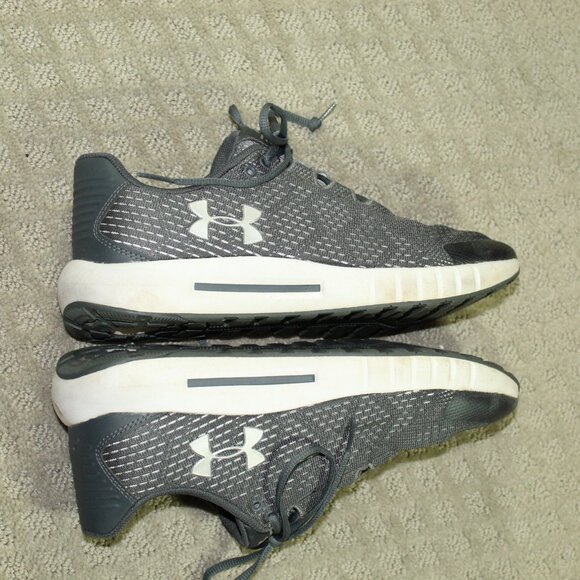 Under Armour Micro G Pursuit Men\'s Size 8 Grey Running Athletic Shoe 3021232-100